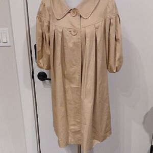 Sunny Leigh Oversize Cream Button-Up Coat